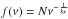 \hbox{$f(\nu)=N\nu^{-\frac{1}{k_{r}}}$}