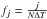 \hbox{$f_j = \frac{j}{N \Delta T}$}