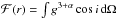 \hbox{$\mathcal{F}(r) = \int g^{3+\alpha}\cos i \,\dd \Omega$}