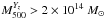 \hbox{$M_{500}^{Y_z} > 2 \times 10^{14}~M_{\odot}$}