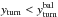 \hbox{$y_{\rm turn}<y_{\rm turn}^{\rm bal}$}