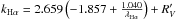 \hbox{$k_{\mathrm{H\alpha}} = 2.659\left(-1.857 + \frac{1.040}{\lambda_{\mathrm{H\alpha}}}\right) + R'_V$}