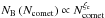 \hbox{$N_\name{B}\left(N_\name{comet}\right) \propto N_\name{comet}^{\xi_\name{c}}$}