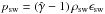\hbox{$p_{\rm sw} = \left(\hat\gamma-1\right)\rho_{\rm sw}\epsilon_{\rm sw}$}