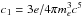 \hbox{$c_1 = {3e}/{4\pi m_e^3c^5}$}