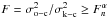 \hbox{$F = \sigma_\mathrm{o-c}^2/\sigma_\mathrm{k-c}^2 \ge F_n^{\alpha}$}