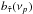 \hbox{$b_{\hat{\tau}}(\nu_p)$}