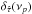 \hbox{$\delta_{\hat{\tau}}(\nu_p)$}
