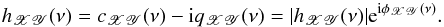 \begin{equation} h_{\mathscr{XY}}(\nu)=c_{\mathscr{XY}}(\nu)-\mathrm{i}q_{\mathscr{XY}}(\nu)=|h_{\mathscr{XY}}(\nu)|\mathrm{e}^{\mathrm{i}\phi_{\mathscr{XY}}(\nu)}. \label{eq3} \end{equation}