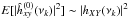 \hbox{${E}[|\hat{h}^{(0)}_{xy}(\nu_k)|^2]\sim|h_{XY}(\nu_k)|^2$}