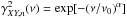 \hbox{$\gamma^2_{XY,{n}}(\nu)=\mathrm{exp}[-(\nu/\nu_0)^\alpha]$}