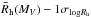 \hbox{$\bar R_{\rm h}(M_V) -1\sigma_{{\rm log}R_{\rm h}}$}