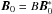 \hbox{${\vec{B}}_0 = B {\vec{B}}_0^*$}