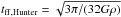 \hbox{$t_{\rm ff,Hunter}=\sqrt{3\pi/(32G\rho)}$}