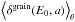 \hbox{$\left<\delta^{\rm grain}(E_0,a)\right>_{\theta}$}