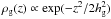 \hbox{$\rho_{\rm g}(z) \propto \exp(- z^2/2\hg^2)$}