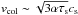 \hbox{$\v_{\rm col} \sim \sqrt{3 \alpha \st} c_{\rm s}$}