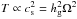 \hbox{$T \propto c_{\rm s}^2 = \hg^2 \Omega^2$}