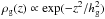 \hbox{$\rho_{\rm g}(z) \propto \exp(- z^2/\hg^2)$}