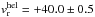 \hbox{$v^{\rm hel}_{\rm r}=+40.0\pm0.5$}