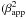\hbox{$(\beta^2_{\rm app}$}