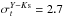 \hbox{$\sigma_{t}^{Y-K{\rm s}}=2.7$}