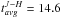 \hbox{$t_{avg}^{J-H}=14.6$}