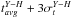 \hbox{$t_{avg}^{Y-H} + 3\sigma_{t}^{Y-H}$}