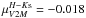 \hbox{$\mu_{V2M}^{H-K{\rm s}} = -0.018$}