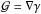\hbox{$\mathcal{G} = \nabla \gamma$}