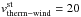 \hbox{$v^{\mathrm{st}}_{\mathrm{therm-wind}} =20$}