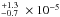 \hbox{$\stackrel{+1.3}{_{-0.7}}~\times~10 ^{-5}$}