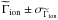 \hbox{$\widetilde{\Gamma}_{\mathrm{ion}} \pm \sigma_{\widetilde{\Gamma}_{\mathrm{ion}}}$}