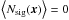 \hbox{$\left\langle N_{\rm sig}({\vec x}) \right\rangle =0$}