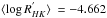 \hbox{$\langle\log R_{HK}^{'}\rangle \ = -4.662$}