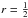 \hbox{$r=\frac{1}{2}$}