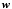 \hbox{$\pmb{w}$}