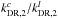 \hbox{$k_{\rm DR,2}^c / k_{\rm DR,2}^l$}