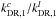 \hbox{$k_{\rm DR,1}^c / k_{\rm DR,1}^l$}