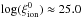 \hbox{$\log(\chioncorr) \approx 25.0$}