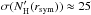 \hbox{$\sigma(N^{\prime}_{\rm H}(r_\mathrm{sym}))\approx 25$}
