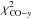 \hbox{$\chi^2_{{\rm CO}-y}$}