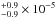 \hbox{$^{+0.9}_{-0.9} \times 10^{-5}$}