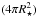 \hbox{$(4\pi R_\star^2)$}