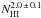 \hbox{$N_\mathrm{HI}^{2.0\,\pm\,0.1}$}