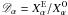 \hbox{$\mathscr{D}_\alpha= X_\alpha^{\rm E}/X_\alpha^{\rm O}$}