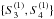 \hbox{$\{S^{(1)}_3, S^{(1)}_4\}$}