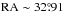 \hbox{${\rm RA}\sim32\fdg91$}