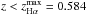 \hbox{$\rm {\it z<z}^{max}_{\rm H\alpha}=0.584$}