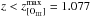 \hbox{$\rm {\it z<z}^{max}_{[{\sc O_{III}}]}=1.077$}